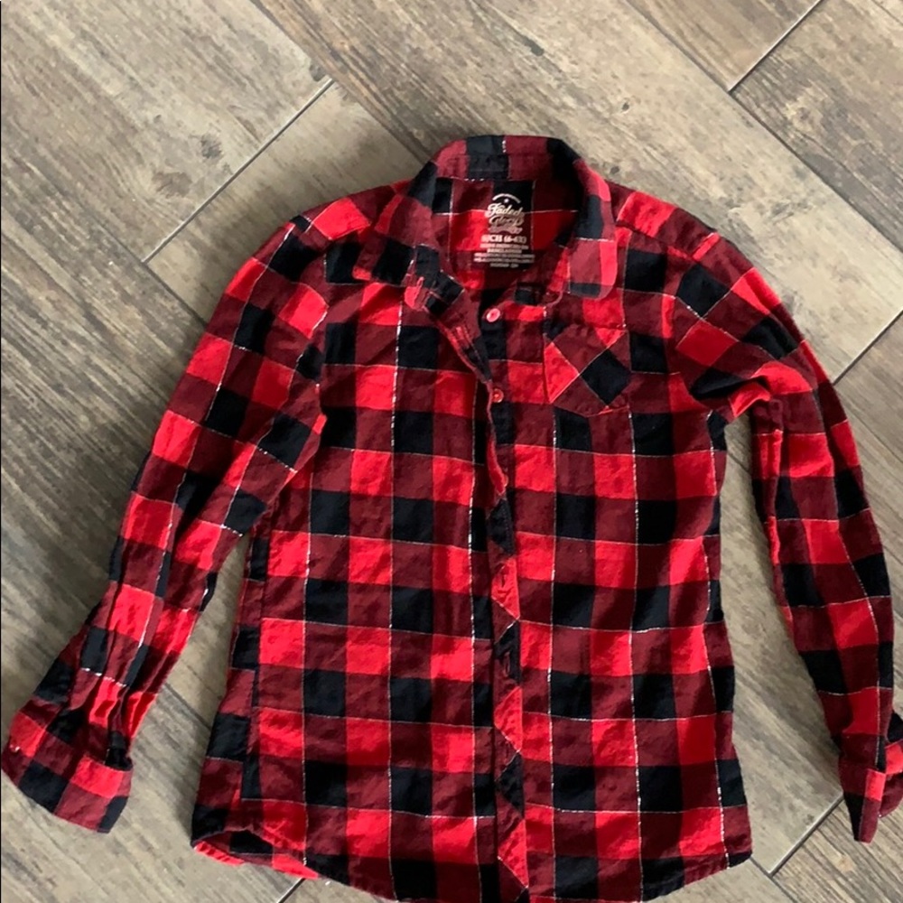 Girls plaid shirt